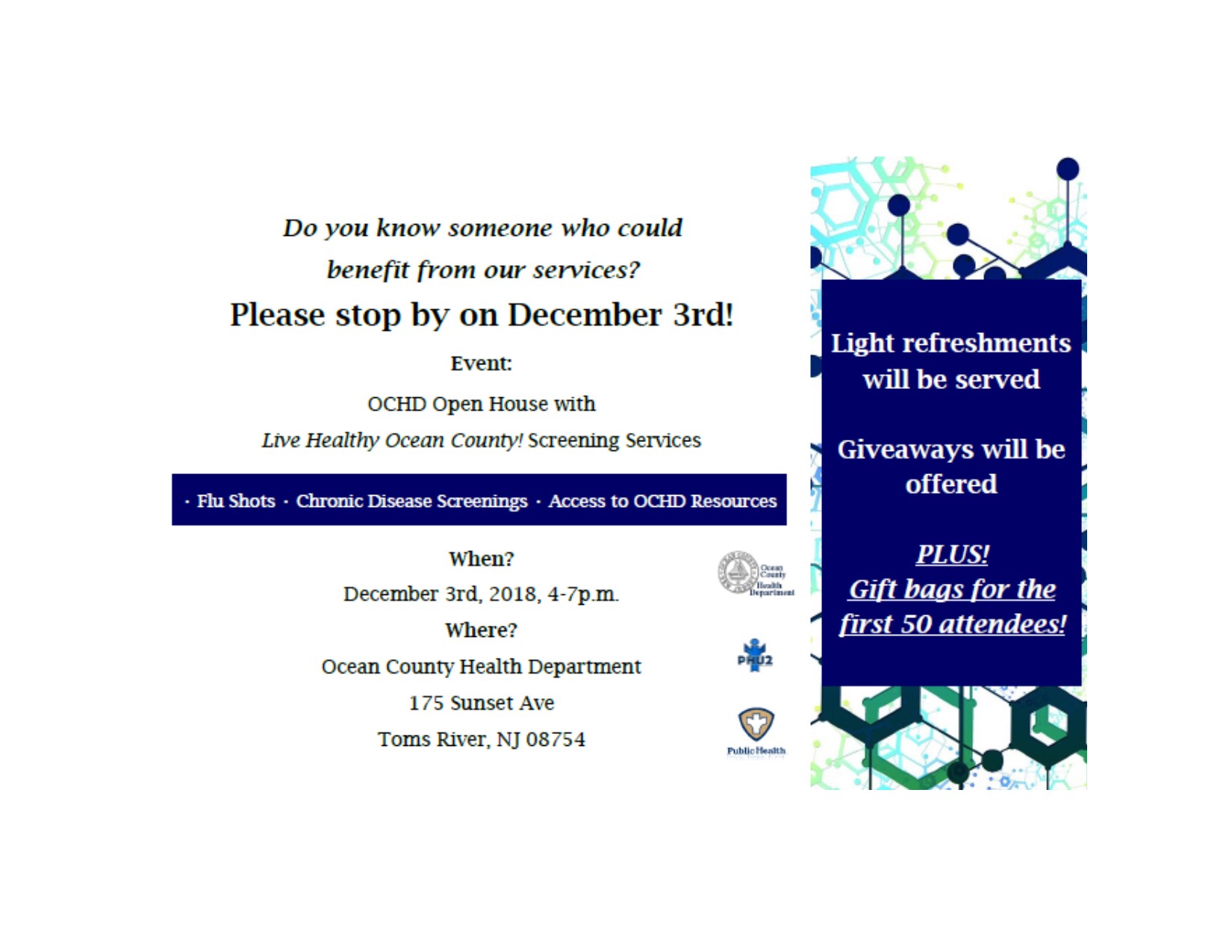 December 3rd Open House