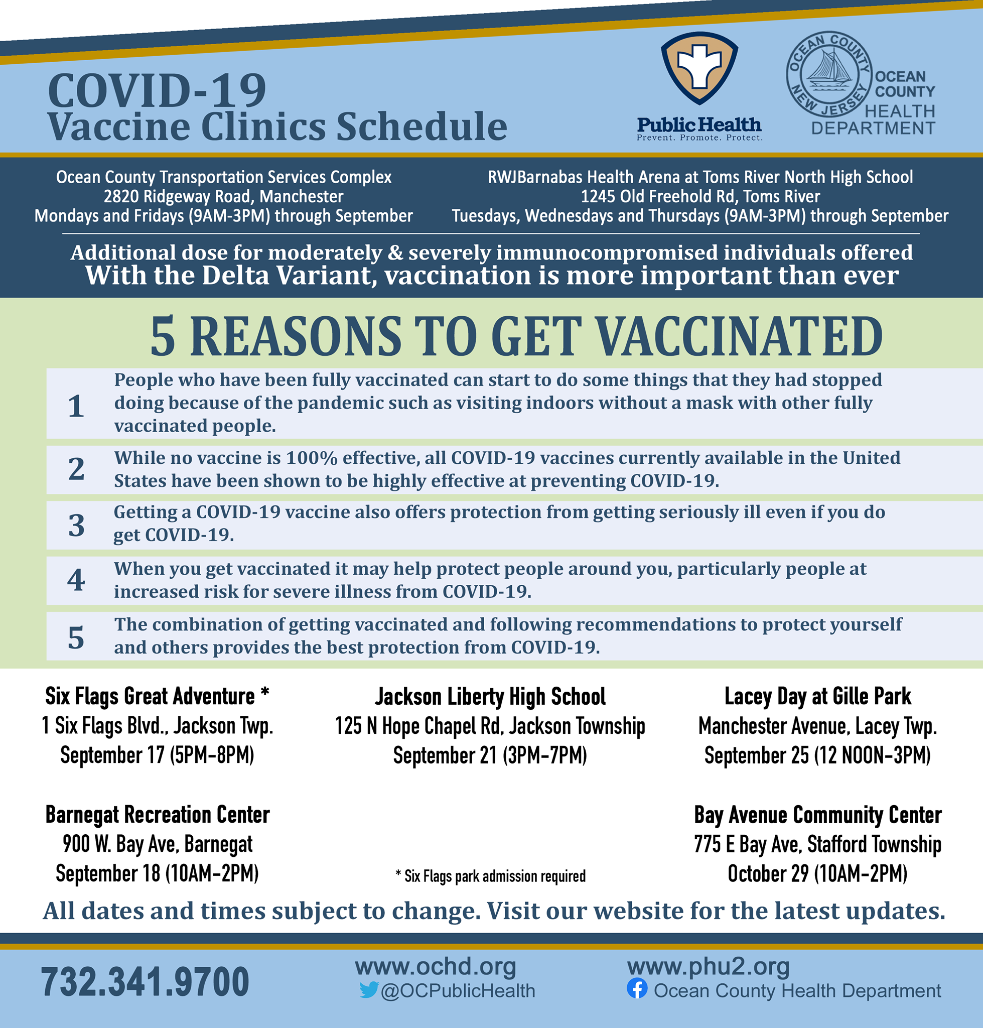 IMPORTANT BOOSTER NEWS FROM NJDOH!