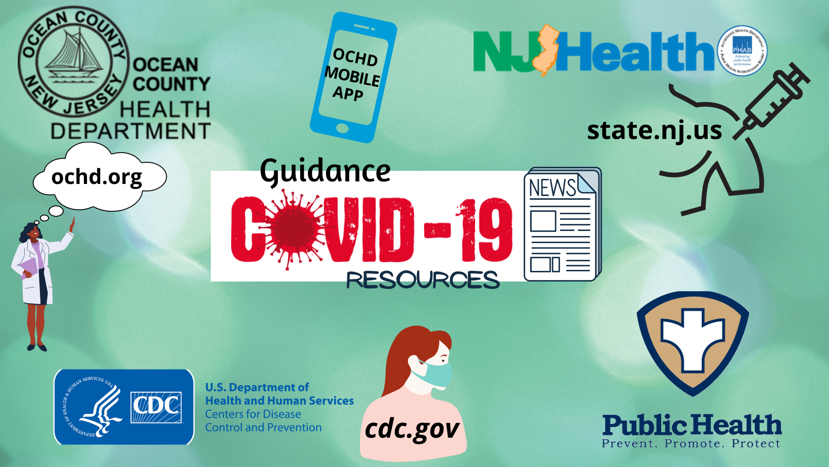 IT’S JUST A CLICK AWAY! FIND ALL THE LATEST COVID-19 VACCINE INFORMATION, UPDATES & RESOURCES FROM THE OCHD ON SOCIAL MEDIA