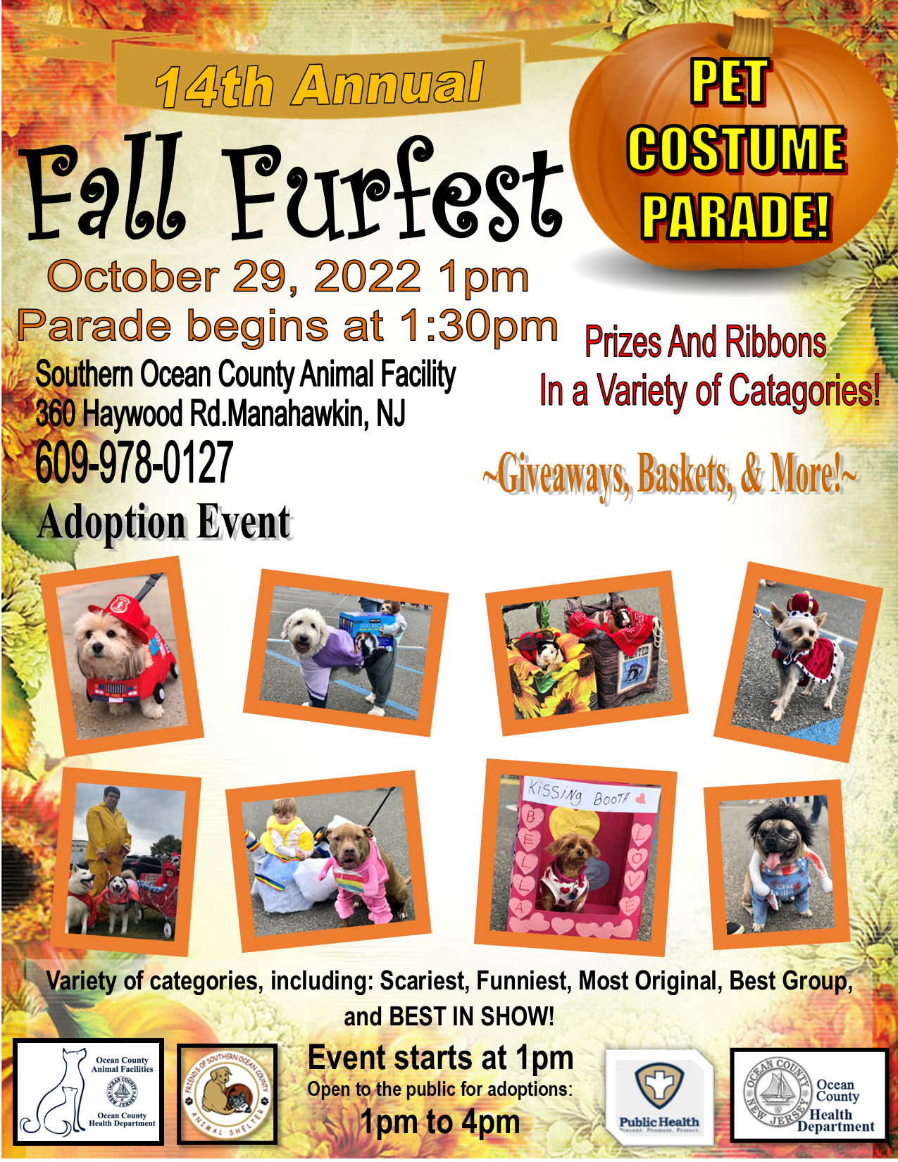 NO TRICKS JUST TREATS AT THE 14TH ANNUAL FALL FURFEST  AND HALLOWEEN COSTUME PET PARADE!