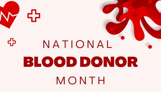 JANUARY IS NATIONAL BLOOD DONOR MONTH
